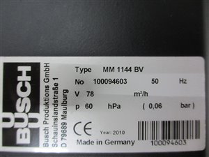 Busch Mink MM 1144 BV vacuümpomp