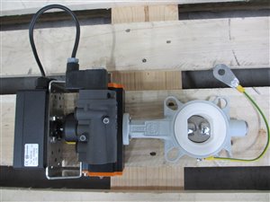 EBRO Armaturen DN 50 pneumatisch bediende vlinderklep