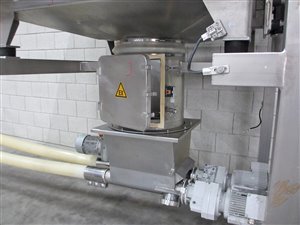 Big bag losstation met 2 flexibele uitvoerschroeven