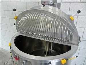 150 liter rvs tank met stuwstraalmenger