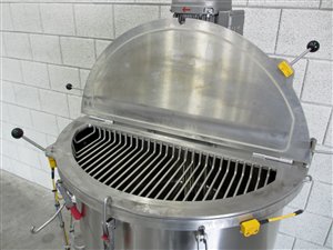 150 liter rvs tank met stuwstraalmenger
