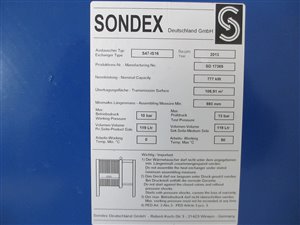 Sondex S47-IS16 platenwarmtewisselaar 777 kW